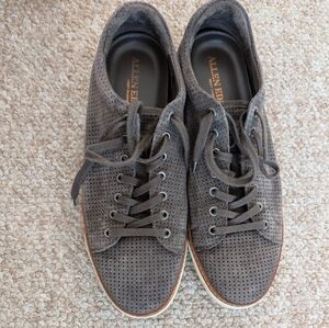 Allen Edmonds "PORTER DERBY" Men's Suede Sneakers size 11 Grey Perforated